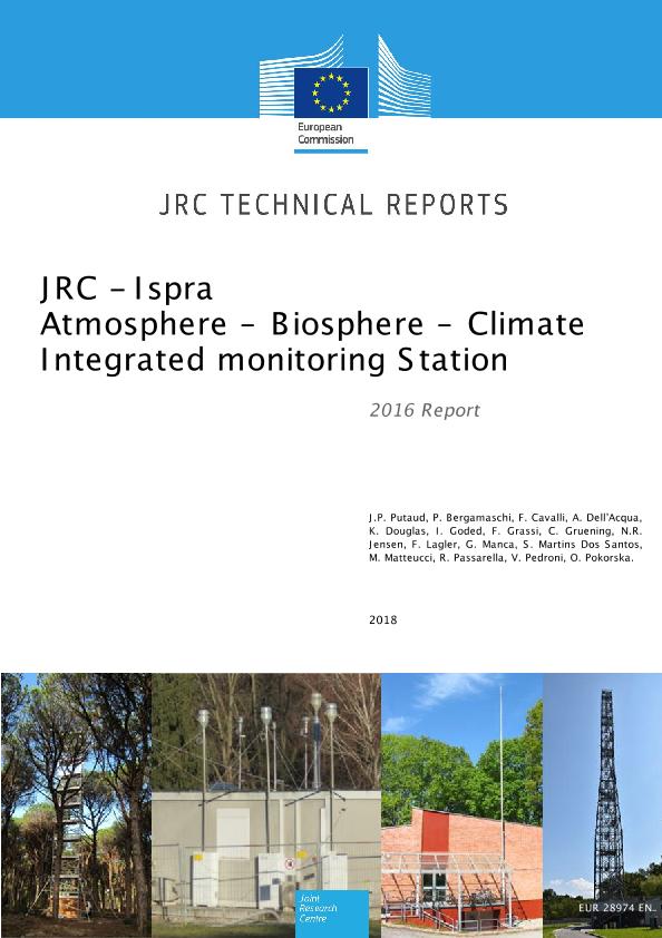 Jrc Publications Repository Jrc Ispra Atmosphere Biosphere Climate Integrated Monitoring Station 16 Report