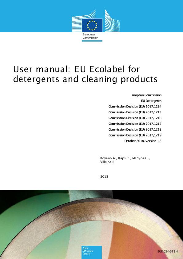 Jrc Publications Repository User Manual Eu Ecolabel For Detergents And Cleaning Products