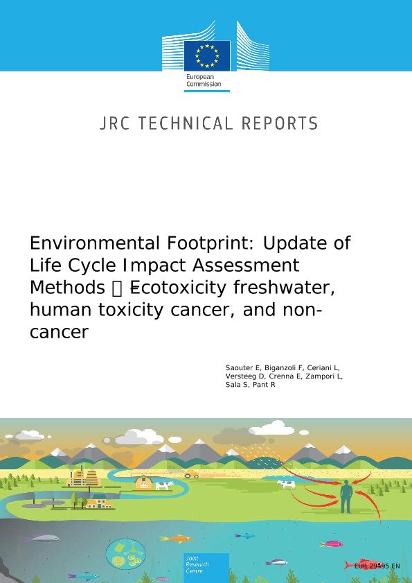 Jrc Publications Repository Environmental Footprint Update Of Life Cycle Impact Assessment Methods Ecotoxicity Freshwater Human Toxicity Cancer And Non Cancer