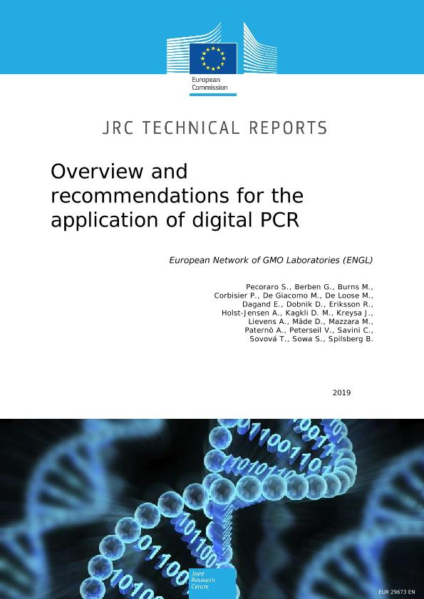 Jrc Publications Repository Overview And Recommendations For The Application Of Digital Pcr