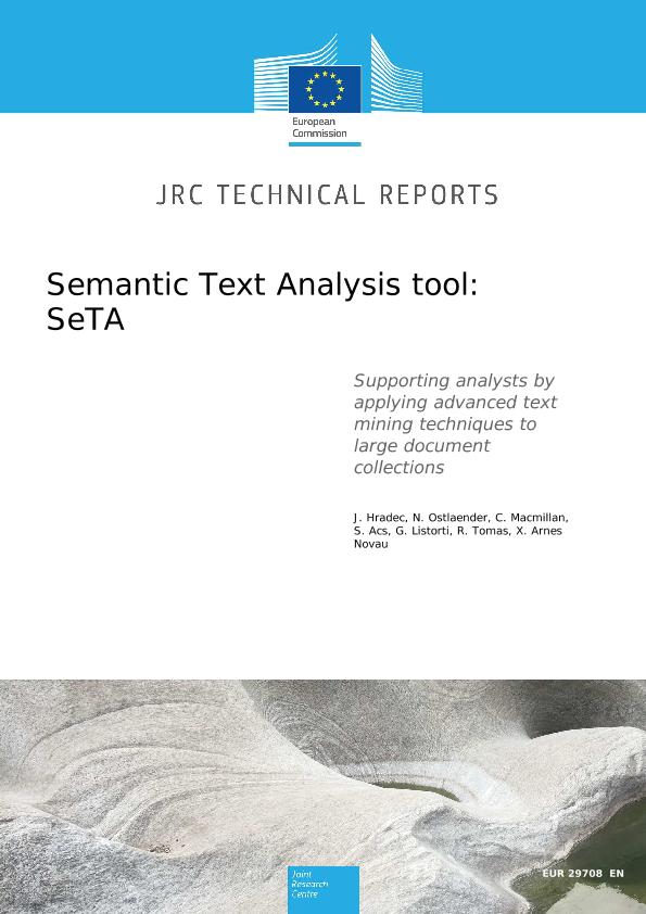 Jrc Publications Repository Semantic Text Analysis Tool Seta