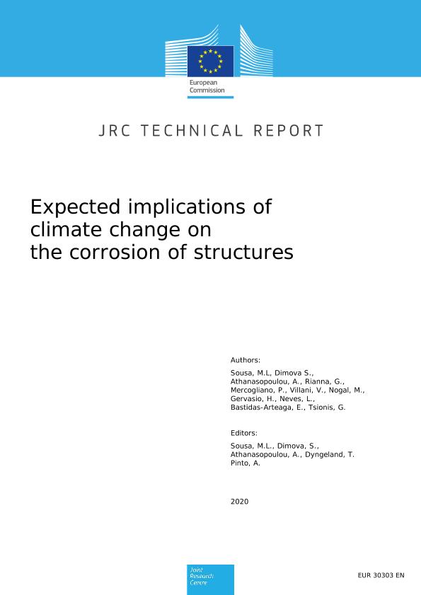 Jrc Publications Repository Expected Implications Of Climate Change On The Corrosion Of Structures