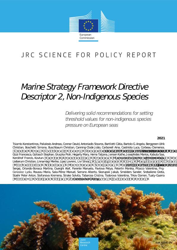 JRC Publications Repository - Marine Strategy Framework Directive –  Descriptor 2, Non-Indigenous Species
