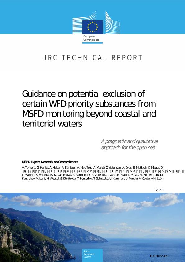 Jrc Publications Repository Guidance On Potential Exclusion Of Certain Wfd Priority Substances From Msfd Monitoring Beyond Coastal And Territorial Waters