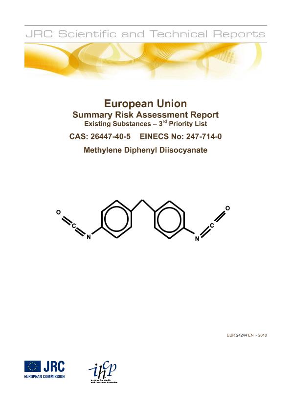 Jrc Publications Repository Methylene Diphenyl Diisocyanate